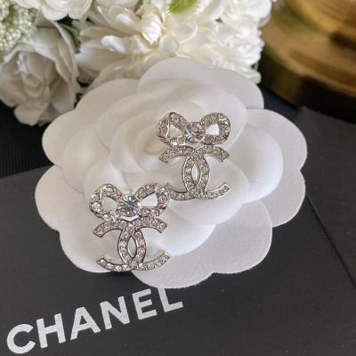 CHANEL🇫🇷Xiaoxiang Xiangxiao bow double c earrings
